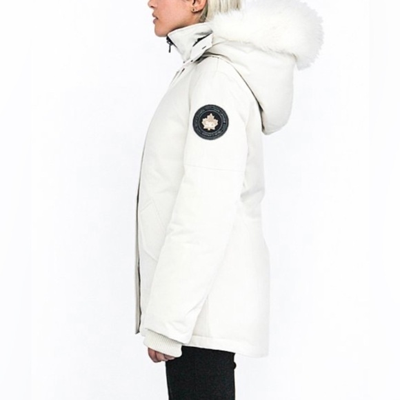 Women’s Toboggan Canada down filled white Parka Sz Large - Picture 17 of 17